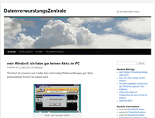 Tablet Screenshot of datenverwurstungszentrale.com